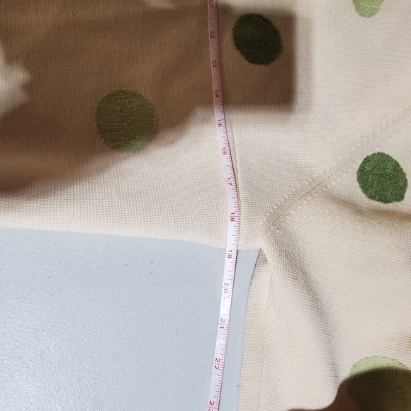 Cisa Vintage 100% pure Wool Made in Italy Polka Dot Long Sleeve Sz 12/34 Sweater - Picture 8 of 10